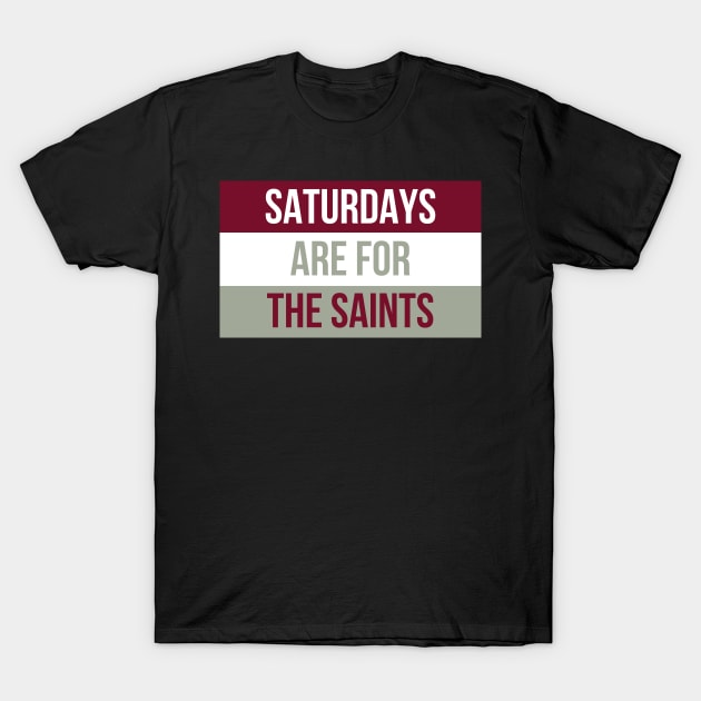 Saturdays are for the Saints - Aquinas College T-Shirt by opptop